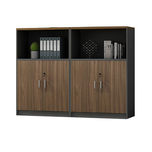 Armoire de rangement de bureau moderne et élégante à 4 portes verrouillable Meubles en bois avec étagères pour hôtel Officeworks - Product Image 1