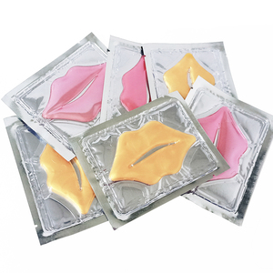 En gros étiquette privée collagène cristal rose 24K or lèvres masque de sommeil Plumper Lips Care gel masque à lèvres feuille masque à lèvres boîte - Product Image 1