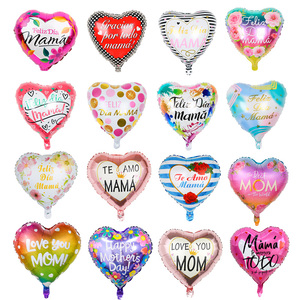 Globo de Corazón Personalizado para Mamá, Día de la Madre, Globos con Forma de Corazón para el Día de la Madre, 18 Pulgadas, para Decoración del Día de la Madre - Product Image 1