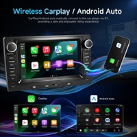 Lecteur multimédia automobile Android 7 pouces avec CarPlay sans fil, Bluetooth et navigation GPS, prise en charge de la fonction caméra de recul
