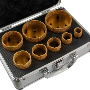 Songqi chân không brazed công cụ kim cương cắt bit gạch kim cương lỗ Saw bit Bộ lỗ Cutter kim cương khoan bit cho các công cụ điện - Product Image 1