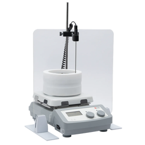 เครื่องกวนสารแม่เหล็กแบบดิจิตอล Veidt Weighing DLAB MS7-H550-Pro พร้อมจอ LCD หน้าจอแสดงผล 7 นิ้ว แผ่นทำความร้อนเซรามิกแก้ว ควบคุมอุณหภูมิ MS7-H550-Pro D - Product Image 3