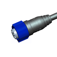 Prise gratuite avec câbles de signal d'alimentation mixtes Fil d'alimentation de 2.5mm et câble Cat5e Connecteurs de câble étanches