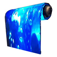 Écran LED Mural Pliable à Enroulement Fin, Pleine Couleur, Étanche, Haute Résolution, Haute Luminosité pour Centres Commerciaux