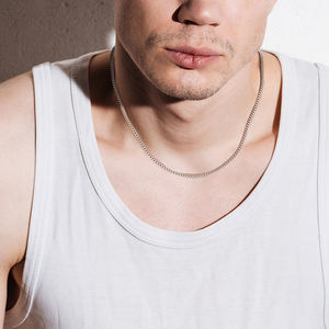 925 כסף סטרלינג או פרימיום 24 קראט זהב מלא נירוסטה שרשרת קישור 3 מ "מ - Product Image 6