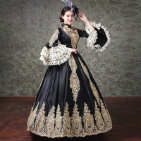 Nouvelles robes longues de style européen, costumes de scène, costumes de théâtre classique, robes rétro Empire, robes de soirée européennes pour femmes, effet 3D naturel