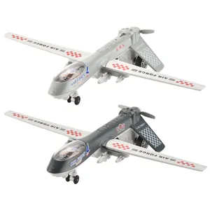 Trasporto aereo pressofuso Pull-Back modello di aereo Set 2 pezzi giocattolo aereo in lega migliori regali per ragazzo