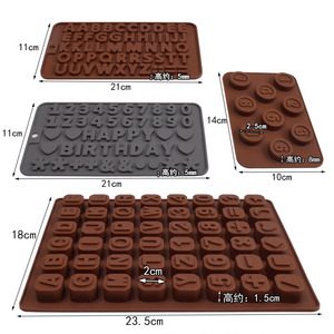 26 Alphabet <strong>Letters</strong> and Number Silicone Resin Mold Disposable Ice Cube Tray for PC Food <strong>Cake</strong> Tools Factory Direct - Product Image 6