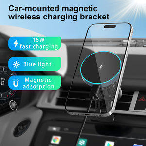 Caricatore <span class=keywords><strong>Wireless</strong></span> Magnetico per Auto Tipo-C in Lega di Alluminio <span class=keywords><strong>con</strong></span> Forte Suzione, Clip per Bocchetta dell'Aria, Rotazione a 360°, <span class=keywords><strong>Ricarica</strong></span> Rapida 15W per <span class=keywords><strong>Telefono</strong></span> - Product Image 1