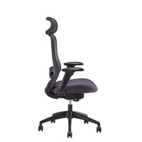 Chaise de bureau pivotante en maille avec appui-tête pour directeur, idéale pour les réunions et la formation, solution de conception et de fourniture pour les projets de lieu de travail