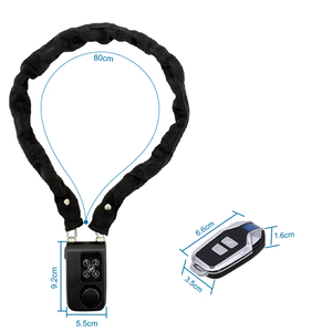 Kunci Rantai Digital Anti Maling Anti Air dengan <span class=keywords><strong>Alarm</strong></span> Getar dan Remote Control untuk Skuter Listrik, Grosir Pabrik - Product Image 4