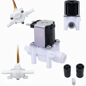 Mini valvola solenoide acqua 24V DC unidirezionale flusso liquido acqua lavatrice sensore di apertura del sensore di controllo automatico dell'acqua