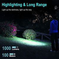 EV15S Lampe de poche EDC tactique 100m Distance de faisceau 22H Runtime Commutateur multifonction pour la police/militaire Chargement USB IP65