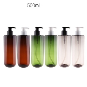 Customized 500ml Green Recycled PET Plastic <b>Bottle</b> Lotion <b>Pump</b> Sealing Type <b>Shampoo</b> Container Hair Oil <b>Bottle</b> Hand Soap <b>Bottle</b> - Product Image 1