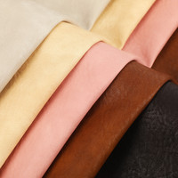 Fournisseur de tissu en cuir synthétique personnalisé, tissu en cuir synthétique rose recyclé durable, cuir PU
