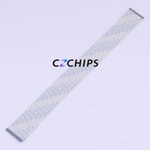 JS10A-30P-300-4-8 FFC Cable (Flexible Flat Cable) P=1mm Connector 30P 1mm 0.3mm Non-Inverting - Product Image 1