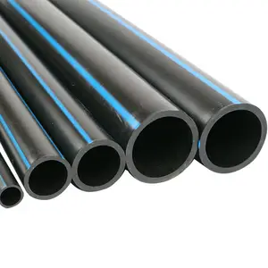 Pn10 250Mm 300Mm Diamètre Noir Haute Densité Pe 100 Polyéthylène Hdpe Pipe Prix Pour L'approvisionnement En Eau