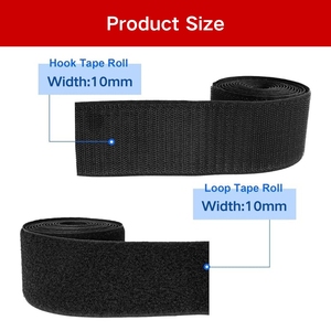 Cinta de <span class=keywords><strong>Velcro</strong></span> de Colores al por Mayor de Fábrica, Cierre Mágico Ecológico No Tóxico en Rollo para Zapatos y Ropa de Bebé - Product Image 4