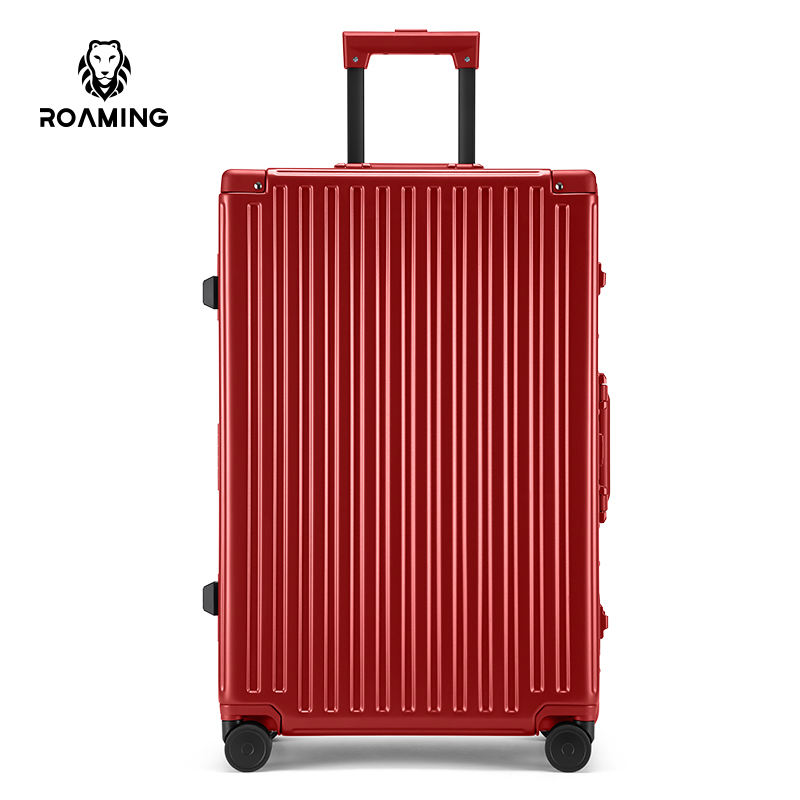 ROAMING Luxury 24 Inch Unisex Travel Luggage High Quality Aluminum Alloy  Frame and PC Bags with Waterproof Wheels Wholesale
