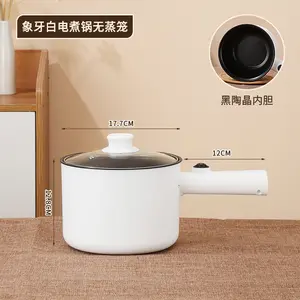 BAMBUS Hot Selling Electric Mini Hot Pot Factory Price Multi-functional Nonstick Electric Noodle Cooker Student Cooking Pot