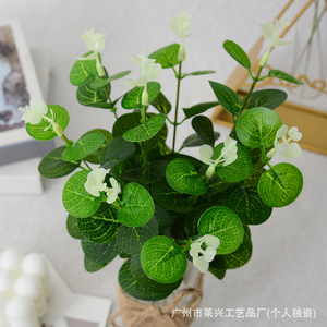 Laixing <b>Artificial</b> Eucalyptus Leaf 30cm <b>Silk</b> <b>Flower</b> Wedding Home Decoration - Product Image 5