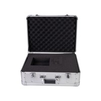 Boîtier en aluminium personnalisé pour mallette, avec insert en mousse DIY, étui verrouillable pour instruments, outils et accessoires, avec intérieur en mousse pré-découpée