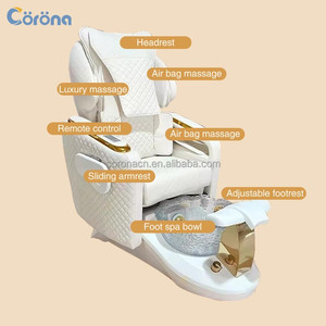 Sillones de Pedicura y Manicura Eléctricos de Lujo Modernos con Respaldo Alto para Spa, Salón de Uñas - Product Image 4