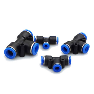 Raccordi per Tubi Pneumatici Serie PE e PUT, Connettore a <span class=keywords><strong>T</strong></span> a 3 Vie in Plastica per Tubi PE - Product Image 3