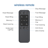Lit double électrique Dreamotion, lit à plateforme double en métal réglable automatiquement avec USB, pliable et extensible