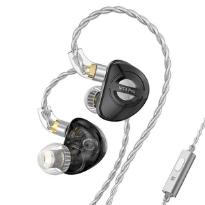 TRN <span class=keywords><strong>MT4</strong></span> PRO 2DD Auriculares intrauditivos Bass High-Performance Dual Dynamic HiFi Deportes Correr Cancelación de ruido Auriculares tipo C - Product Image 5