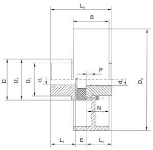 ข้อต่อขากรรไกรมีความยืดหยุ่นพร้อมดิสก์เบรกแบบหลายแบบ - Product Image 2