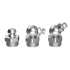 Raccords de graissage droits en métal 1/16" NPT nickelés pour applications automobiles, agricoles, hydrauliques et industrielles - Product Image 4