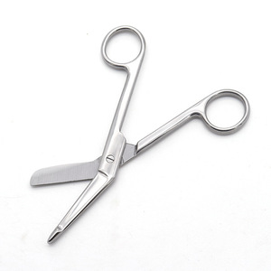 Stainless Steel Medical Gauze Scissors Elbow Shape Household Use Bandage Cutting Tool - Product Image 1