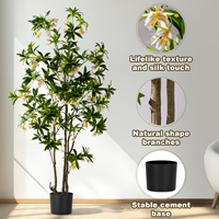 Arbre de Banyan Artificiel en Plastique pour Décoration de Table de Mariage, Ornement de Fête d'Anniversaire, Fleur de Banyan en Pierre d'Eau – Vente en Gros