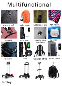 Bolsas de mensajero tácticas de alta calidad, maletín impermeable, bolso de hombro multifunción antirrobo con Usb - Product Image 5