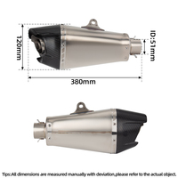 Système d'Échappement MT09 pour Yamaha FZ09 XSR900 TRACER 900 2014-2020, Collecteurs de Tuyaux de Course de Moto AT2 avec Silencieux et DB Killer