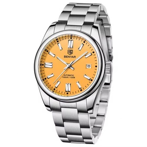 BENYAR 5185 Classic Men's <b>Automatic</b> Mechanical Watch Stainless Steel Waterproof Brand Wrist Watches - Product Image 3