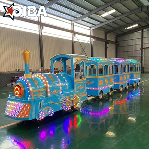 Offres Spéciales : Train sans rails à batterie au plomb pour extérieur, idéal pour parcs d'attractions, jardins et complexes hôteliers - Product Image 3