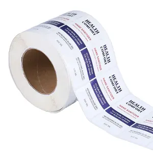 Etichette Adesive Personalizzate per Bottiglie di Shampoo e Igienizzante, Stampa Digitale, Impermeabili, Antistrappo, in Vinile, Rotolo di Carta Adesiva - Product Image 1