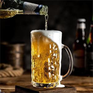 Grande poignée de chope à bière en verre de 500ml, verre à vin créatif transparent pour bar à eau, tasse, forme de canette de bière - Product Image 2