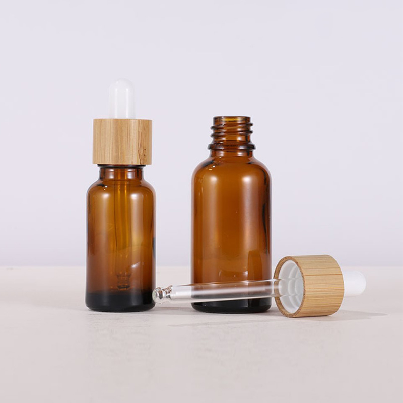 bottle 5ml amber inner stopper bamboo cap delivery november
