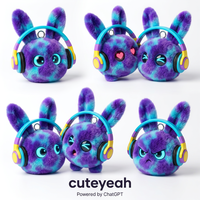 Boneka Interaktif Bertenaga ChatGPT Warna Biru Elektrik, Mainan Tidur Pintar AI dengan Suara, Edukatif, OEM Cuteyeah 2026 Terbaru 8-13 Tahun