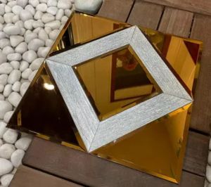 กระเบื้องโมเสคแก้วทรงสี่เหลี่ยมจัตุรัสลายอาร์ตเดโคคุณภาพสูงราคาประหยัดยี่ห้อ <span class=keywords><strong>AYSHA</strong></span> พร้อมกาวในตัวสำหรับตกแต่งภายในบ้าน - Product Image 3