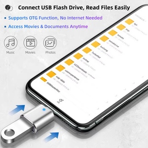 Adaptateur USB-C vers USB OTG en alliage de zinc pour ordinateurs portables, compatible Thunderbolt 4/3, iPhone 16/15, <span class=keywords><strong>MacBook</strong></span> <span class=keywords><strong>Pro</strong></span>, pour S24, iPad - Product Image 4