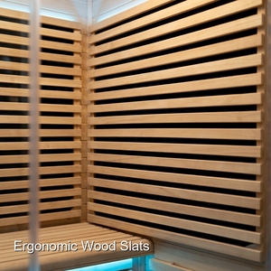 Améliorez votre centre de bien-être : Salle de sauna thérapeutique de luxe moderne offrant une chaleur infrarouge lointaine à faible EMF et une construction en cèdre de qualité supérieure - Product Image 3