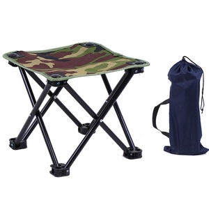 เก้าอี้แคมป์ปิ้งพับได้ทำจากเหล็กน้ำหนักเบา,เก้าอี้ตกปลาลายพรางสำหรับแคมป์ปิ้งชายหาด - Product Image 1