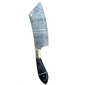 Damascus Steel Kitchen <b>Knife</b> <b>Set</b> 5-Piece Wood Handle Straight Back Bevel Edge Chef <b>Knives</b> - Product Image 5