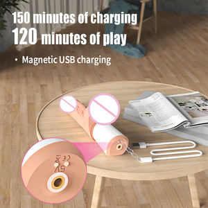 Vibrador Dildo Vibratório com Sucção, Aquecimento, Silicone de Grau Médico, IPX7 à Prova d'Água, Máquina Automática Portátil - Product Image 6