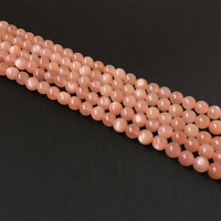 Perles en vrac de pierre de lune de pêche orange naturelle de 6mm