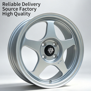 Jantes FLowtone 15x6.<span class=keywords><strong>5</strong></span> 4x100 15 pouces, jantes Belak à <span class=keywords><strong>5</strong></span> branches, disponibles en plusieurs couleurs, jantes en alliage de luxe en stock - Product Image 1
